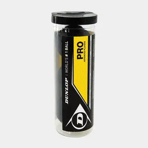 כדורי סקווש Dunlop Pro 3 Ball Tube 3 כדורים | דנלופ