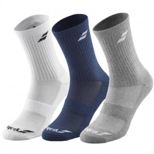 גרבי טניס בבולט Pairs Pack White / blue / Gray X3 Babolat