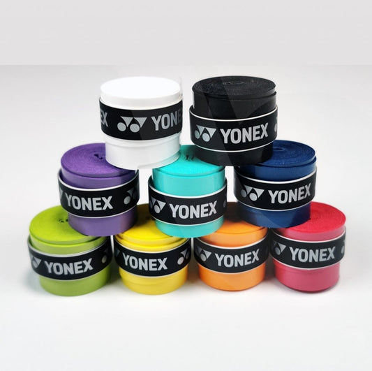 מארז שלישיית גריפים יונקס YONEX AC102EX, גריפים צבעוניים באיכות גבוהה להחלקה ונוחות מקסימלית.