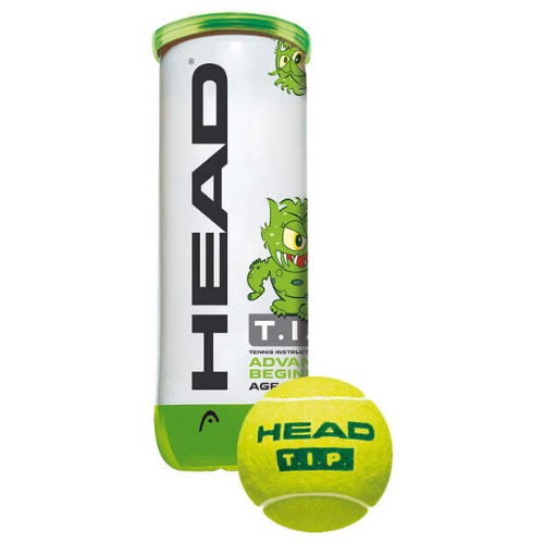 קופסת 3 כדורי טניס הד – Head TIP Green