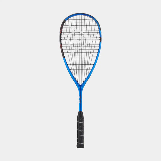 מחבט סקווש Dunlop FX130 | דנלופ בצבע כחול עם עיצוב ארגונומי וידית נוחה.