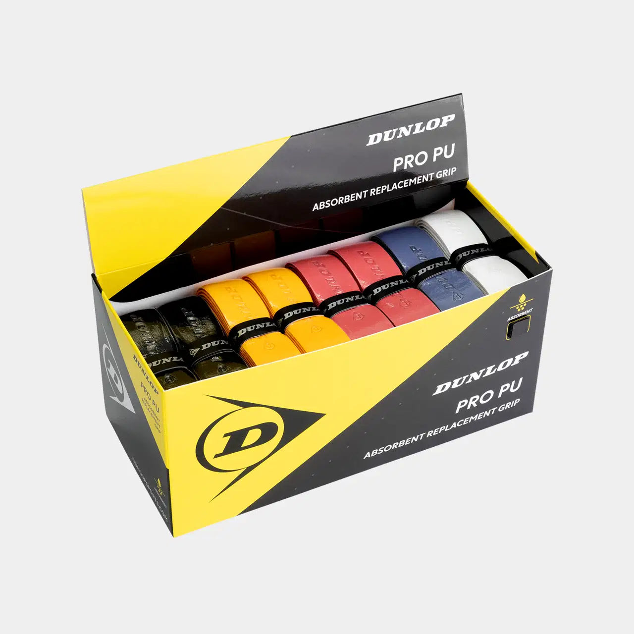 גריפ סקווש דנלופ PRO PU MIXED GRIP 24PC BOX Dunlop