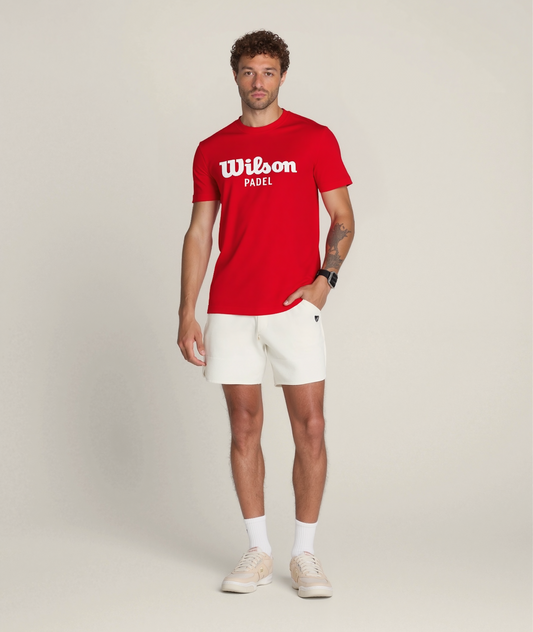 חולצת פאדל טי-שירט וילסון לגברים | Padel Scrpt Cottn tee Wilson