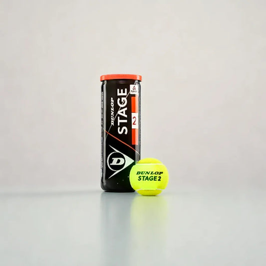 קרטון כדורי טניס Dunlop Stage 2 Orange Pressure (3 כדורים בקופסה) | דנלופ עם כדור טניס צהוב