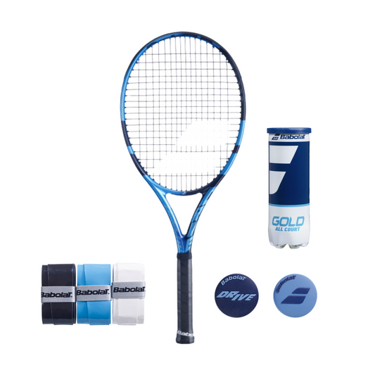 באנדל  Pure Drive 110 Babolat – סט טניס מקצועי עם מחבט איכותי וציוד משלים ברמה גבוהה.
