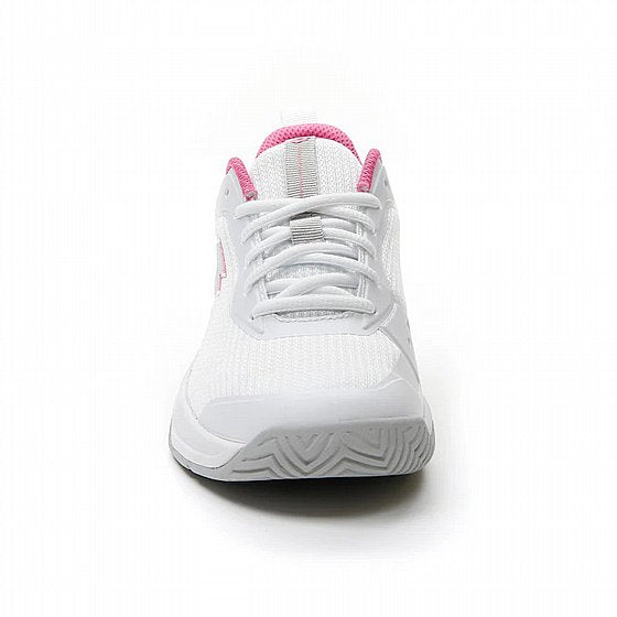 נעלי נשים Lotto Mirage 700 | לוטו - נעלי טניס לנשים בצבע לבן עם פרטים ורודים.