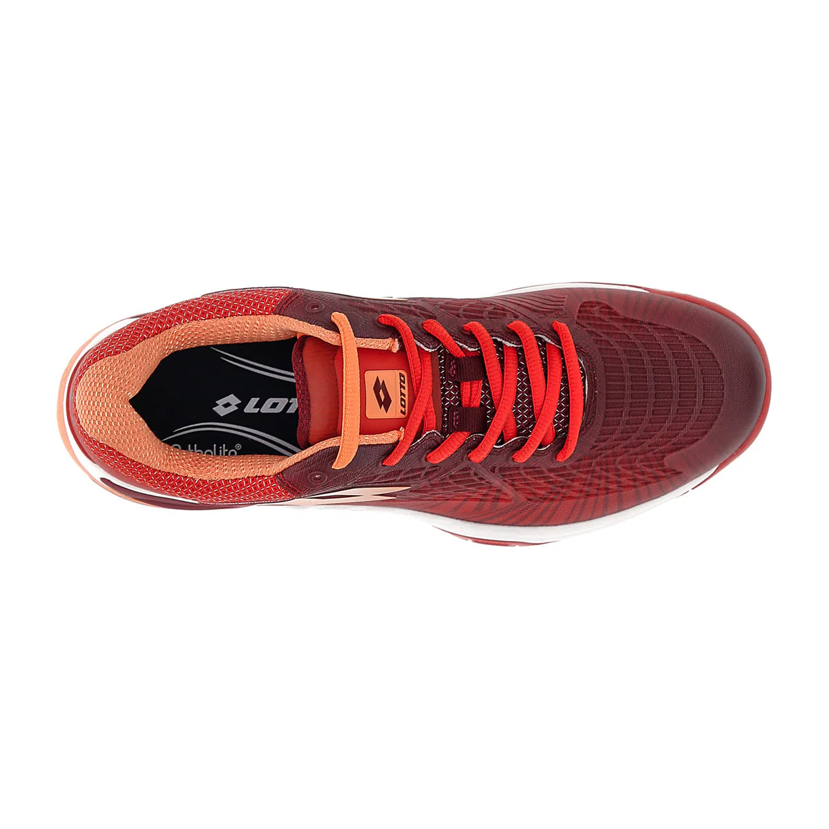 נעלי טניס גברים Lotto Mirage 100 II | לוטו, דגם בגוון אדום עם עיצוב חדשני וקל משקל.