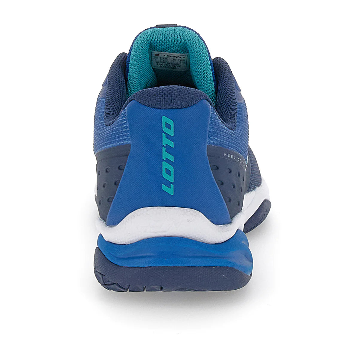 נעלי גברים Lotto Mirage 400 | לוטו - מבט אחורי על הנעליים בצבעים כחול וכהה.