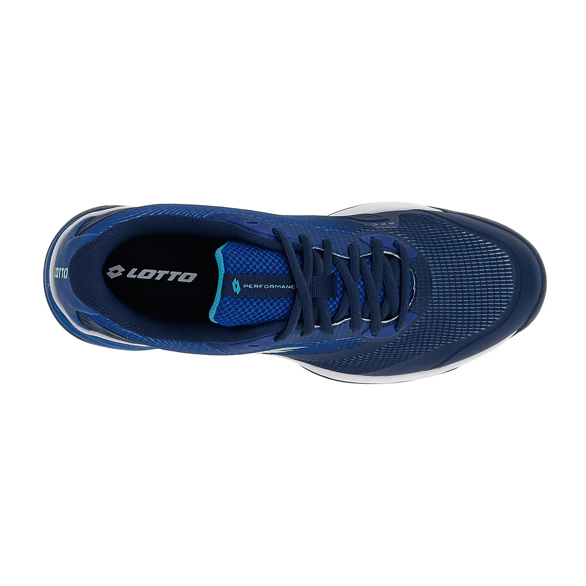נעלי גברים Lotto Mirage 400 | לוטו – מבט על נעליים בצבע כחול, עם עיצוב חדשני וטכנולוגיות מתקדמות.