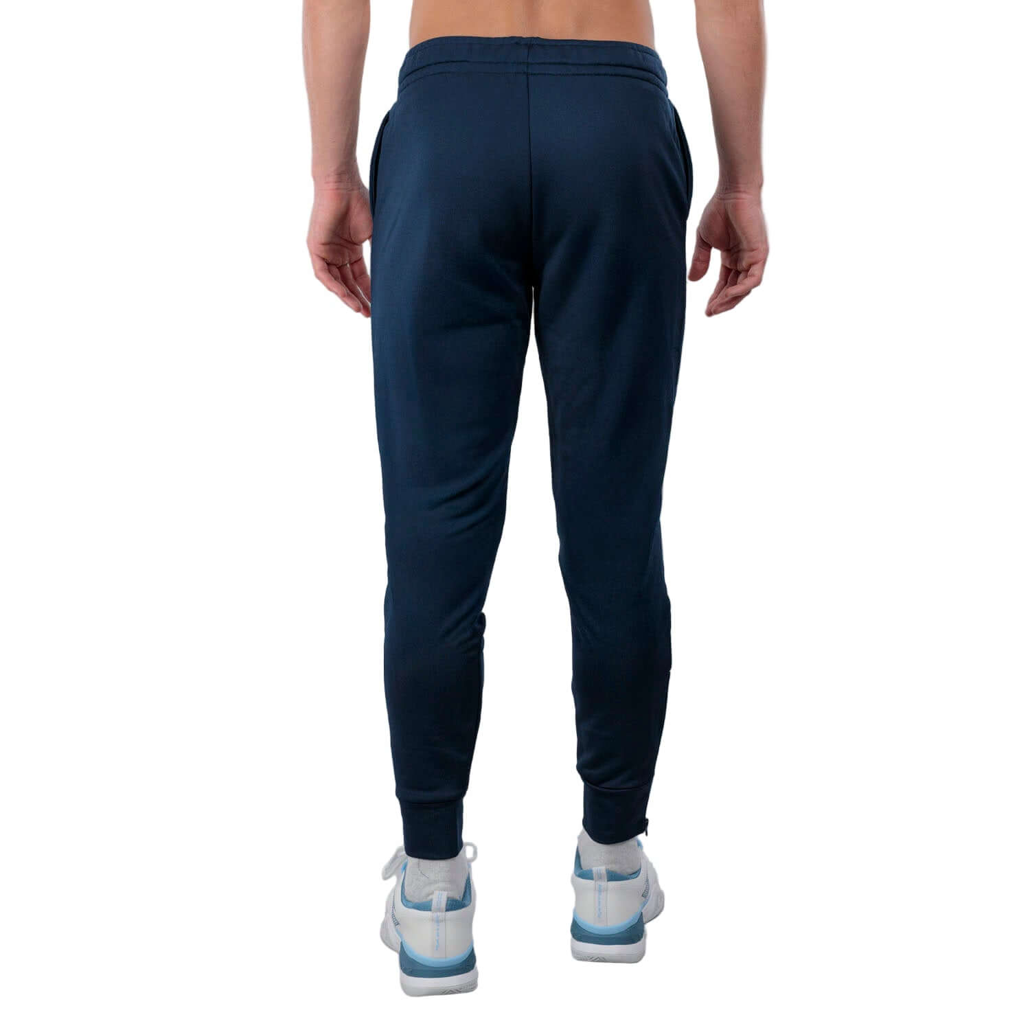 מכנסי טניס גברים SQUADRA TC PANT LOTTO - תמונה מאחור, צבע כחול, עיצוב ספורטיבי ונוח.