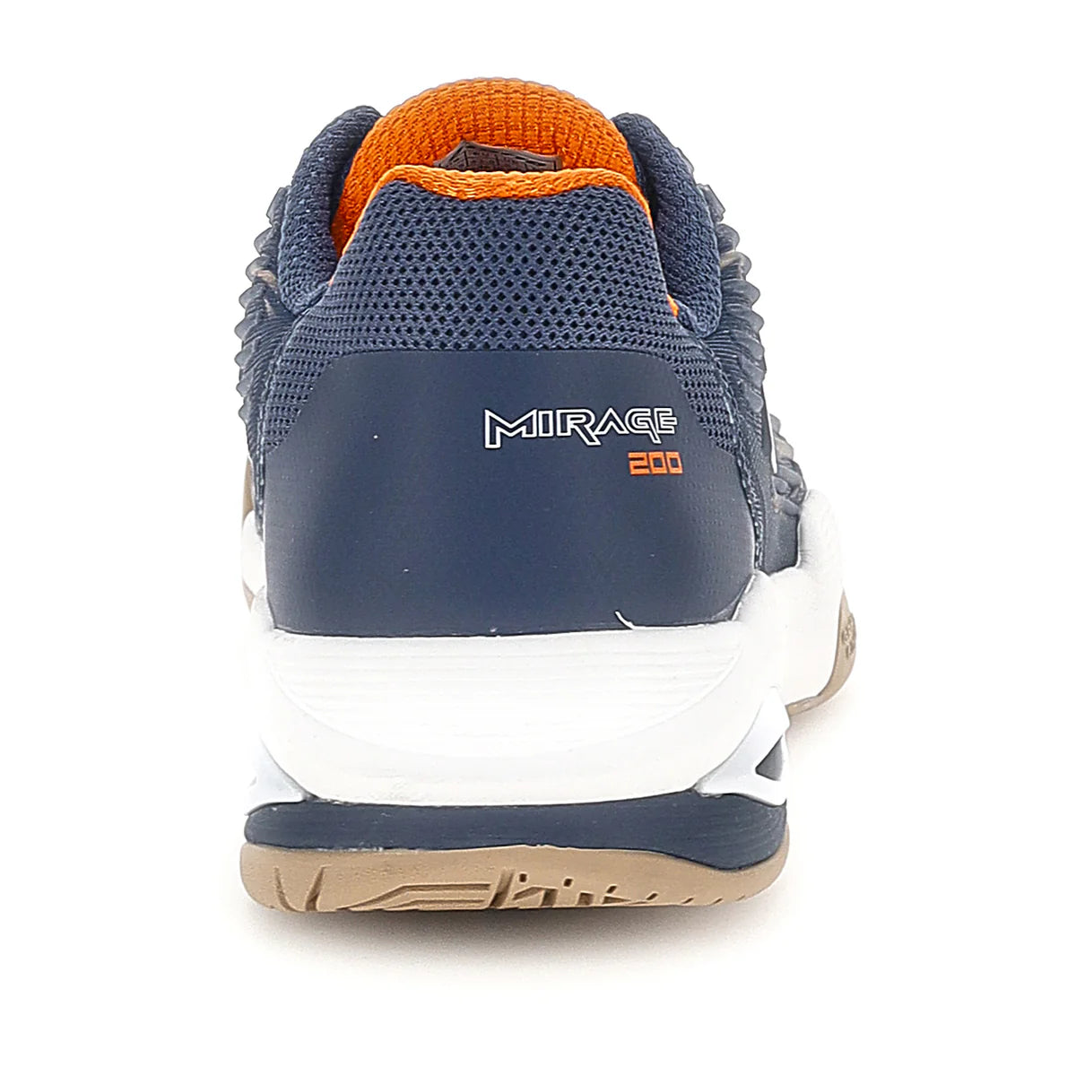 נעלי טניס גברים Lotto Mirage 200 II PRT | לוטו, מבט אחורי על הנעל עם עיצוב מודרני וצבעים נועזים.