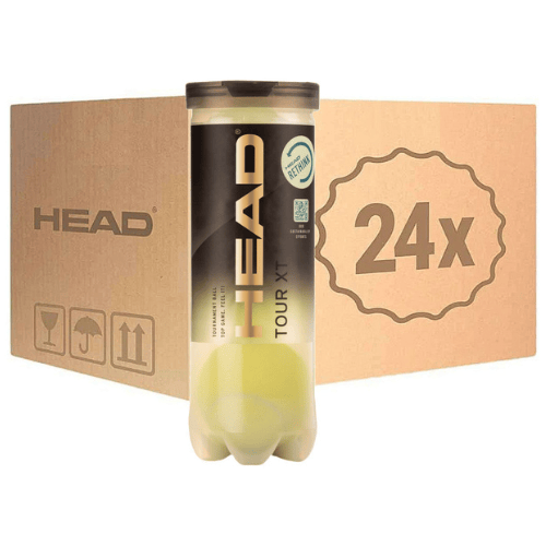 קרטון 24 קופסאות 3 כדורי טניס הד – Head Tour XT