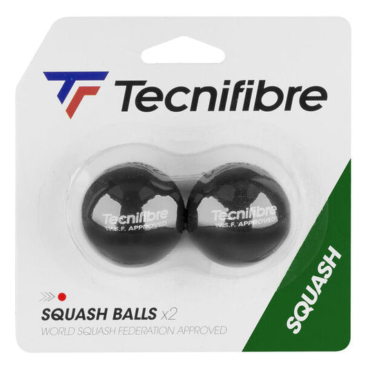 כדורי סקווש Tecnifibre Squash Balls (Red Dot) 2 יחידות | טכניפייבר במארז כולל שני כדורים
