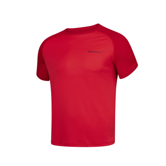 חולצת טניס בבולט Play Crew Neck T-Shirt Men Babolat שחור - חולצת טניס גברים צבע אדום של Babolat.
