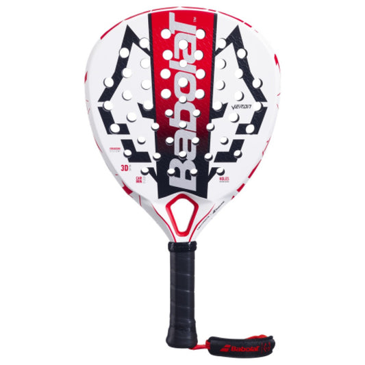מחבט פאדל Babolat Juan Lebrón Technical Veron 2025 | בבולט - דגם מעוצב בצבעים אדום ולבן.