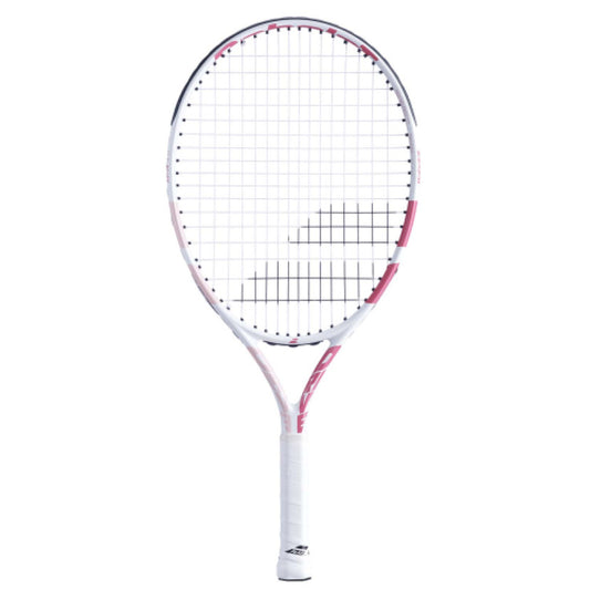 מחבט טניס לילדים Babolat Drive Junior 23 לילדות | בבולט - מחבט קל משקל בצבעי ורוד ולבן.