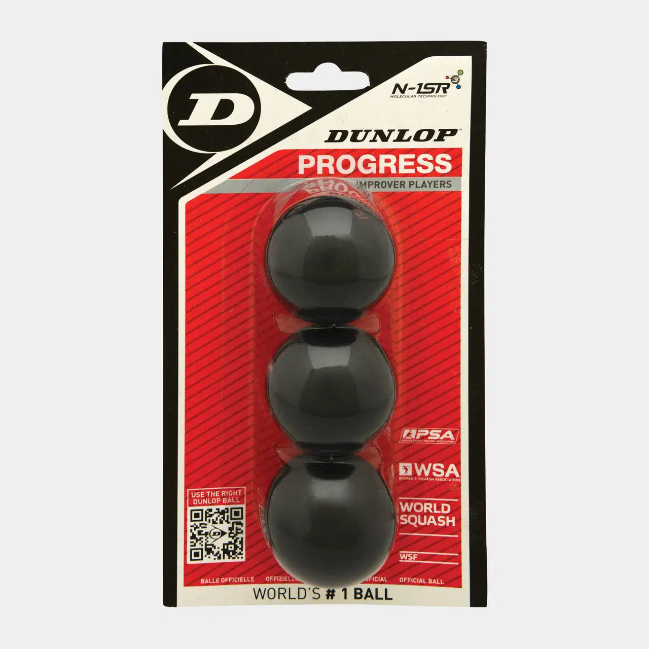 כדורי סקווש Dunlop Progress 3 Ball Blister 3 כדורים | דנלופ