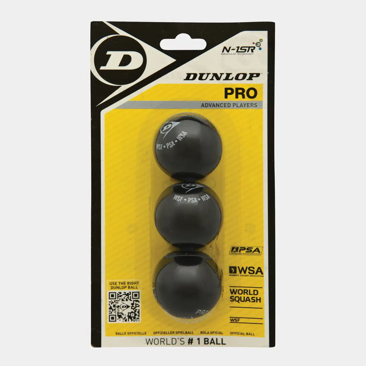 כדורי סקווש Dunlop Pro 3 Ball Blister 3 כדורים | דנלופ