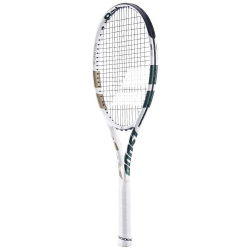 מחבט טניס Boost Wimbledon (2025) Babolat משקל 260 גרם | בבולט - תצוגה של מחבט טניס מעוצב.