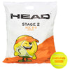 שקית 72 כדורי טניס לילדים ומתחילים- HEAD STAGE 2 ORANGE