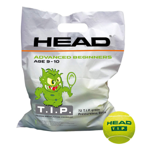 קרטון 72 כדורי טניס הד – Head TIP Green