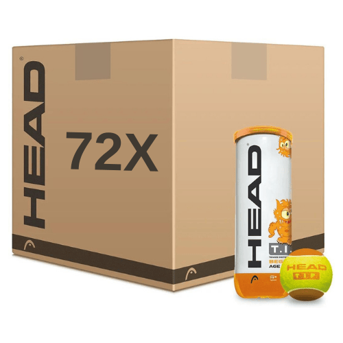 קרטון 72 כדורי טניס הד – Head TIP Orange