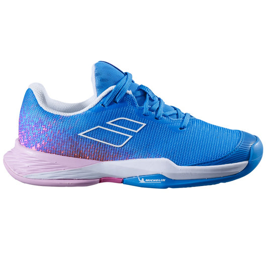 נעלי טניס לילדים Babolat Jet Mach 3 AC Junior Girl Pink | בבולט - נעליים קלות ונוחות לשחקניות צעירות.
