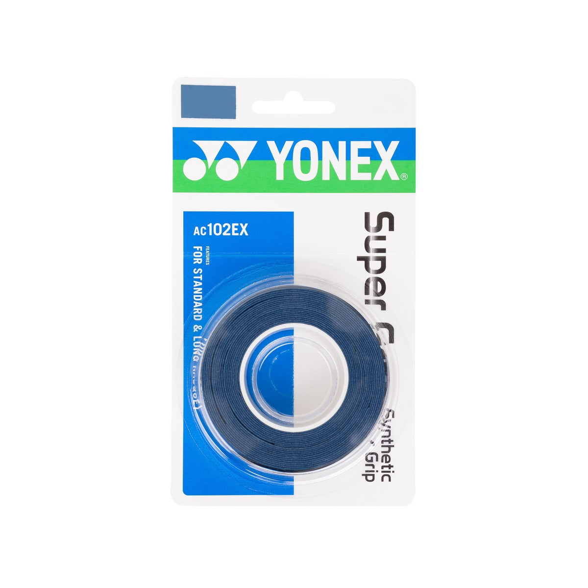 גריפ למחבט טניס YONEX AC102EX – מארז 3 יח’. גריפ סינתטי בסגנון מודרני.