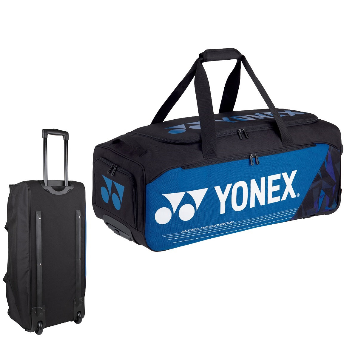 תיק נסיעות Yonex Pro Trolley Bag | יונקס בצבע כחול עם הידית והגלגלים