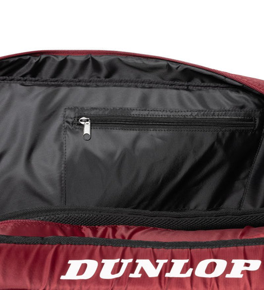 תיק אימון Dunlop CX Club 3 Racket Bag | דנלופ - כיס פנימי עם רוכסן לאחסון מאובטח, תיק טניס קומפקטי.