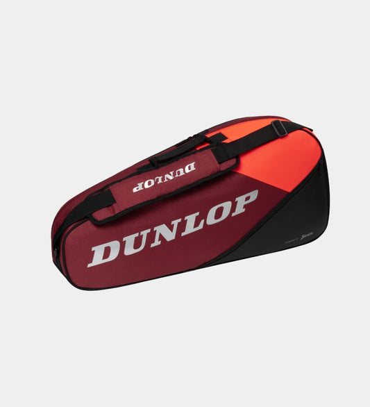 תיק אימון Dunlop CX Club 3 Racket Bag | דנלופ - תיק טניס קומפקטי לאחסון עד 3 מחבטים
