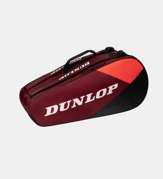 תיק אימון Dunlop CX Club 6 Racket Bag | דנלופ בצבעים כהים, עם רצועות נוחות לאחסון מחבטים ואביזרים.