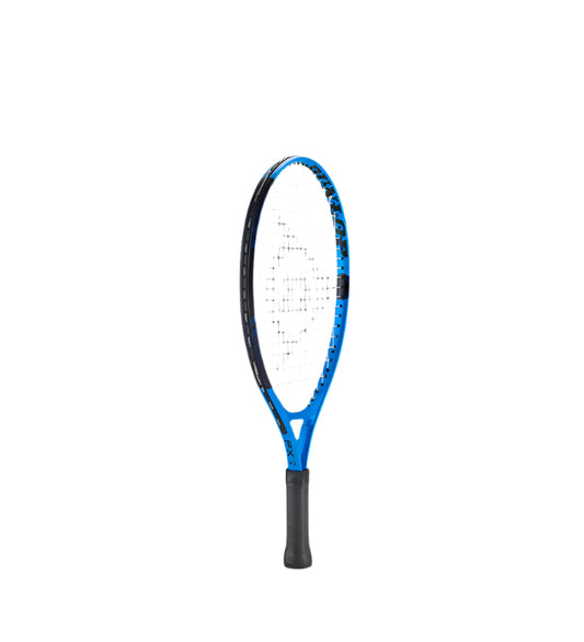 מחבט טניס לילדים Dunlop FX JR 19 משקל 175 גרם | דנלופ - תמונה של מחבט טניס כחול ואדום.