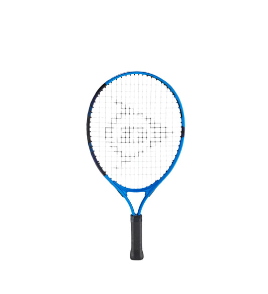 מחבט טניס לילדים Dunlop FX JR 19 משקל 175 גרם | דנלופ, צבע כחול, עיצוב מותאם לילדים.