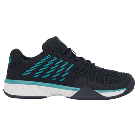 נעלי טניס לגברים K-Swiss Express Light 3 בצבע כחול כהה ותכלת במבט מהצד