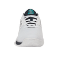 מבט חזיתי של נעלי פאדל K-Swiss Express Light 3 Padel לגברים בצבע לבן ותורכיז
