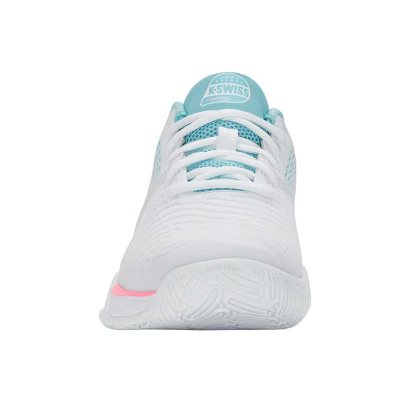 מבט חזיתי של נעלי פאדל K-Swiss Express Light 3 Padel לנשים בצבע לבן