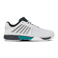נעלי פאדל K-Swiss Express Light 3 Padel לגברים - מבט מהצד החיצוני עם פסים שחורים