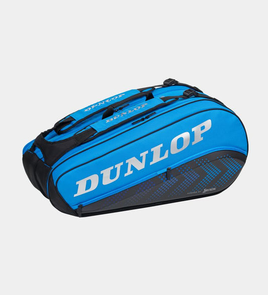 תיק אימון Dunlop FX-Performance 8R | דנלופ – תיק טניס מתקדם בצבע כחול עם עיצוב איכותי ופונקציונליות גבוהה.