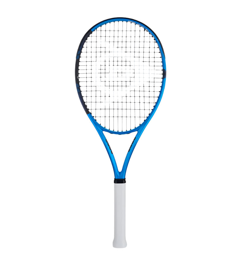 מחבט טניס Dunlop FX700 משקל 265 גרם | דנלופ, מחבט עוצמתי בעיצוב כחול עם ראש גדול.