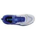 מבט מלמעלה על נעלי טניס K-Swiss Hypercourt Pinnacle לגברים בצבע לבן וכחול