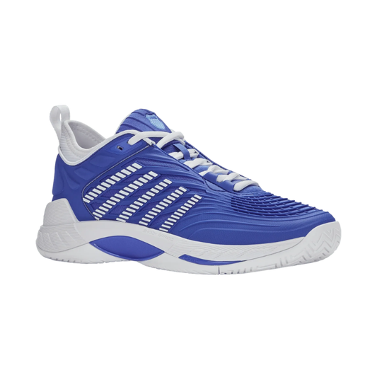 נעלי טניס לגברים K-Swiss Hypercourt Supreme 2 בצבע כחול ולבן במבט מהצד