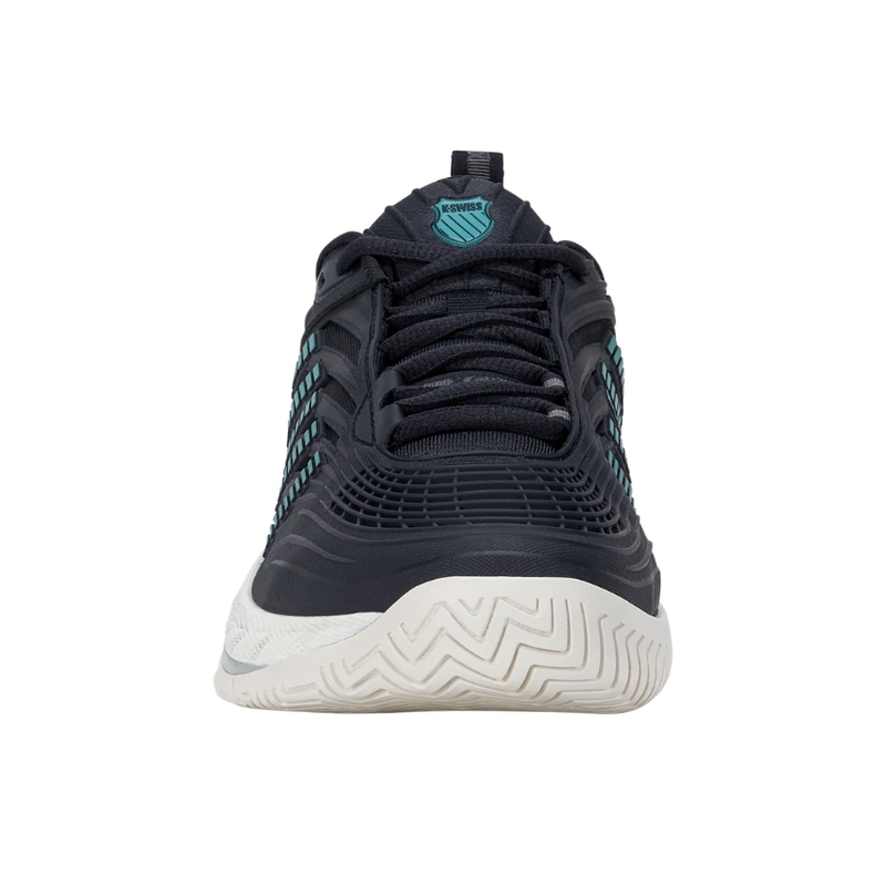 מבט חזיתי של נעלי טניס K-Swiss Hypercourt Supreme 2 לגברים בצבע כחול כהה