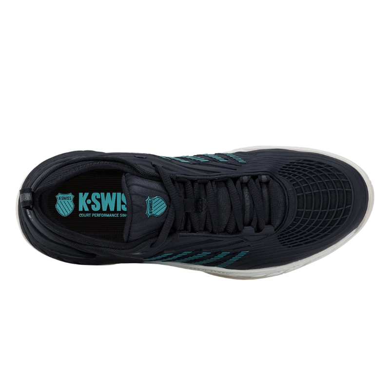 מבט מלמעלה על נעלי טניס K-Swiss Hypercourt Supreme 2 לגברים בצבע כחול כהה