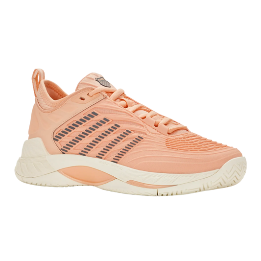 נעלי טניס לנשים K-Swiss Hypercourt Supreme 2 בצבע כתום אפרסק במבט מהצד
