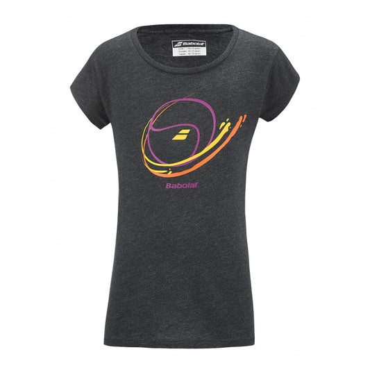 חולצת טניס בנות בבולט Exercise Message Tee Girl Babolat