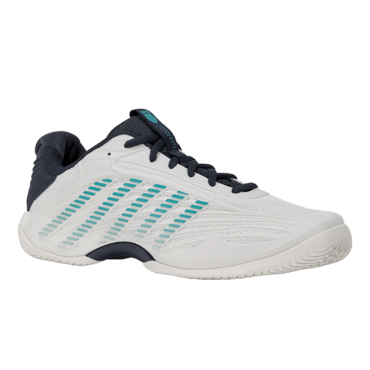 נעלי טניס לגברים K-Swiss Hypercourt Express 3 בצבע לבן וכחול במבט מהצד