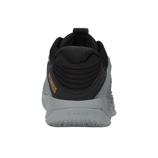 מבט מאחור על העקב של נעלי טניס K-Swiss Hypercourt Express 3 לגברים בצבע אפור