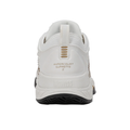 מבט מאחור על העקב של נעלי טניס K-Swiss Hypercourt Supreme 2 לגברים בצבע לבן וזהב