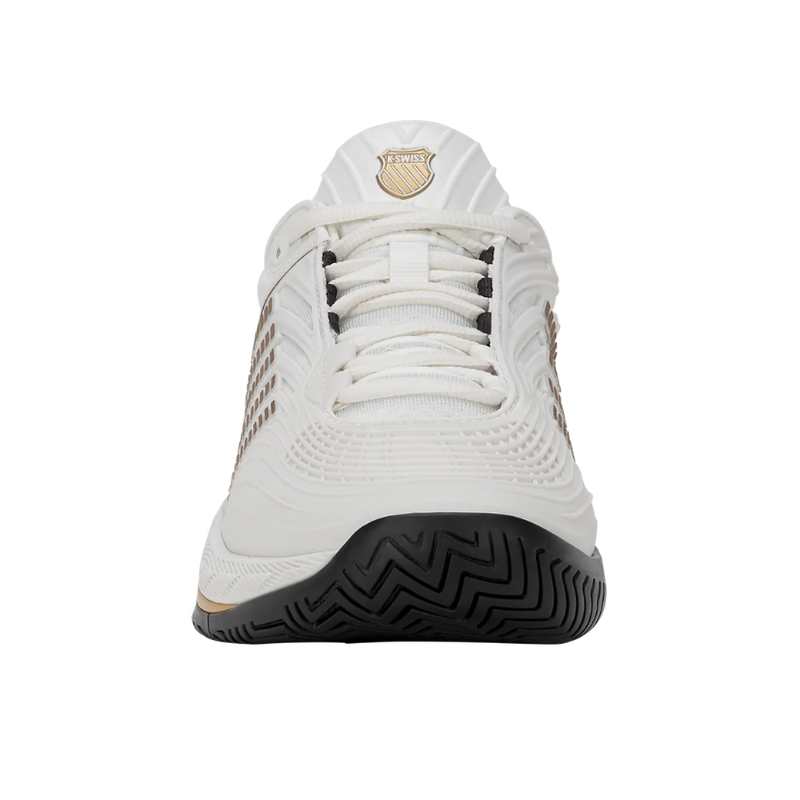מבט חזיתי של נעלי טניס K-Swiss Hypercourt Supreme 2 לגברים בצבע לבן
